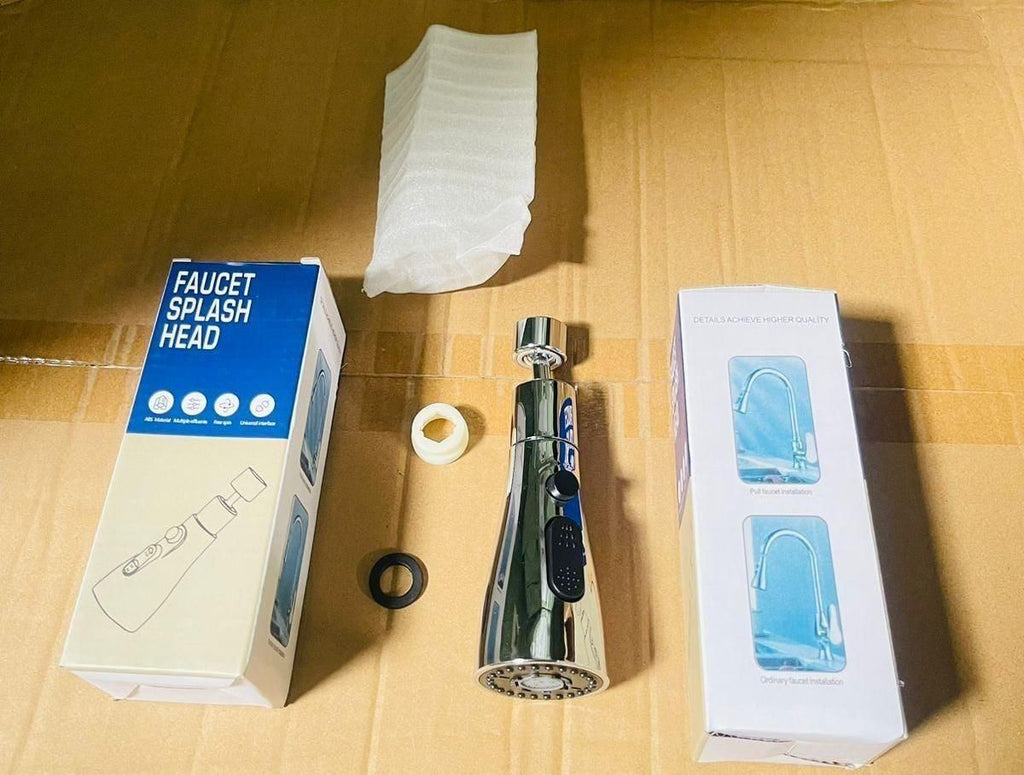 AquaFlex 360° Kitchen Faucet Sprayer – 3-Mode High Pressure Tap Extension